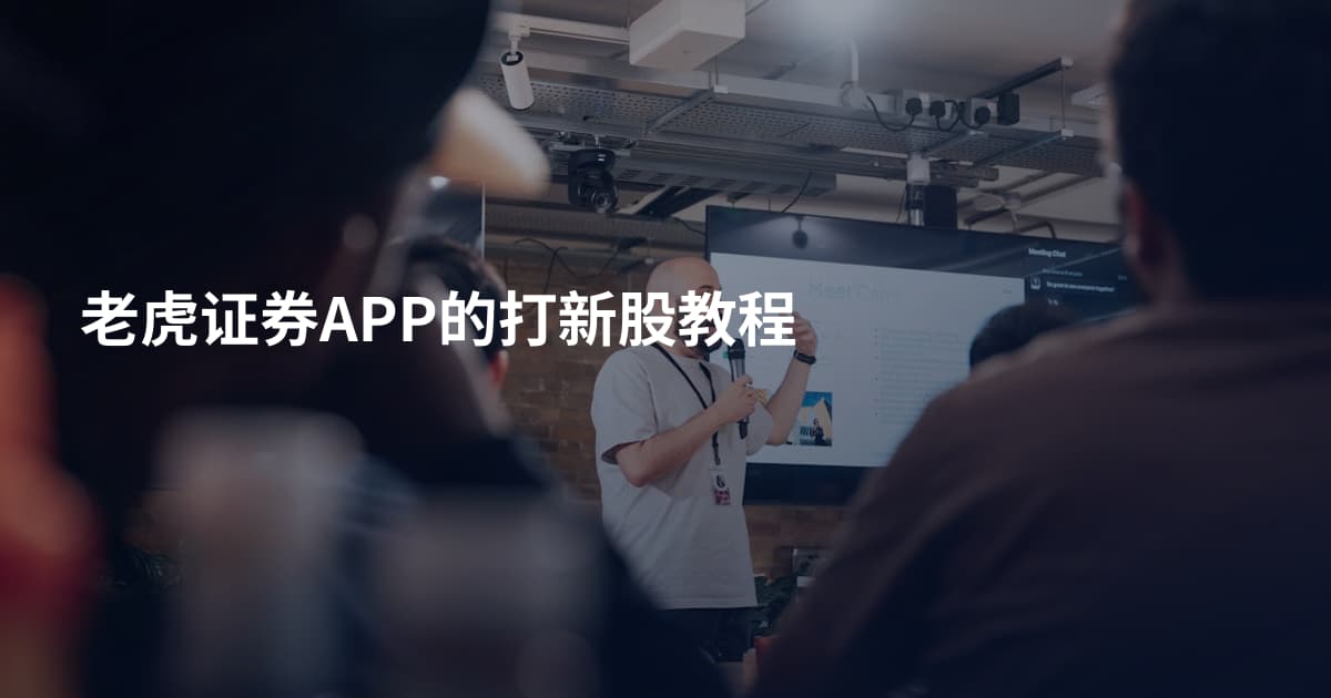 老虎证券APP的打新股教程