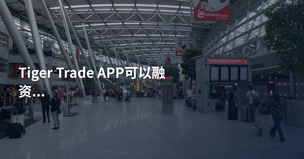 Tiger Trade APP可以融资融券吗