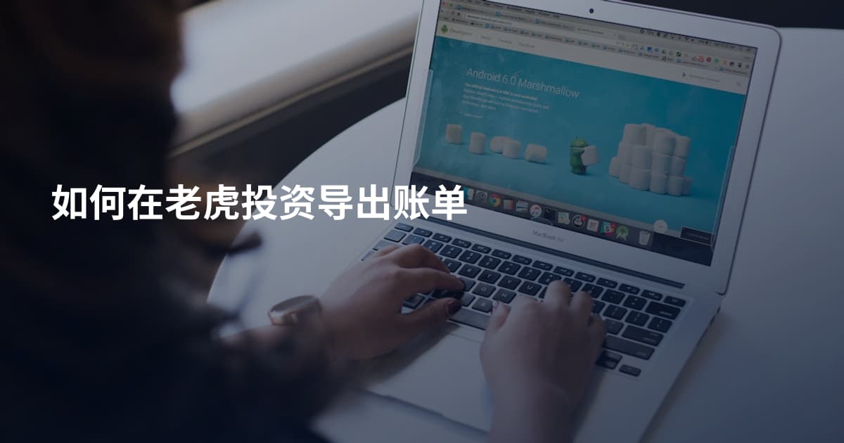 如何在老虎投资导出账单