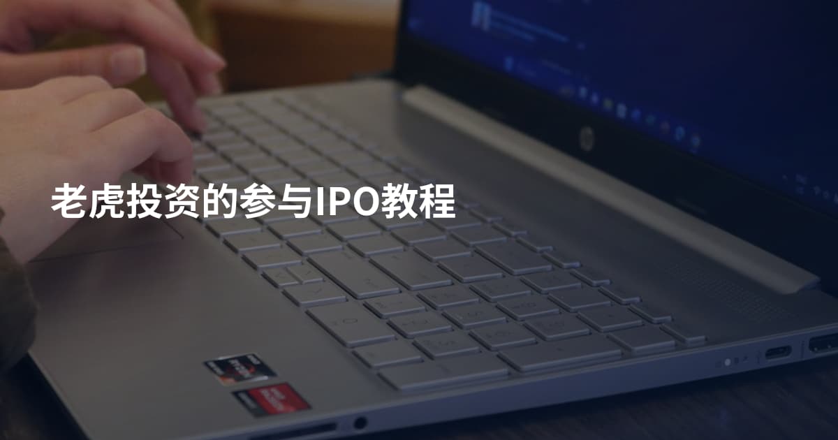 老虎投资的参与IPO教程
