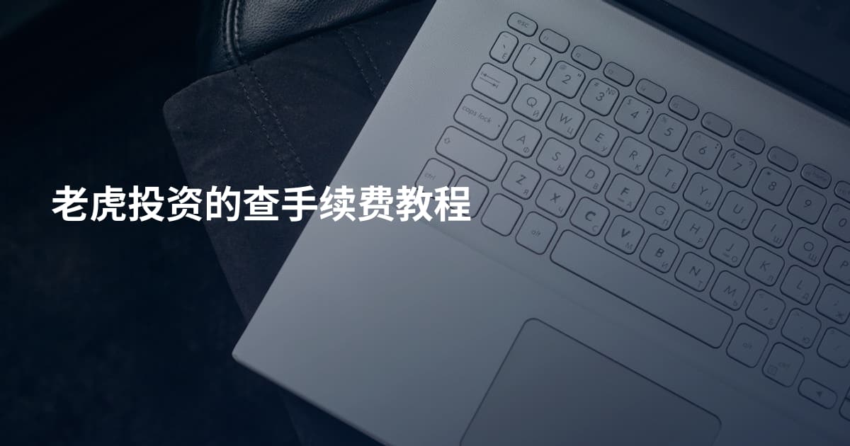 老虎投资的查手续费教程