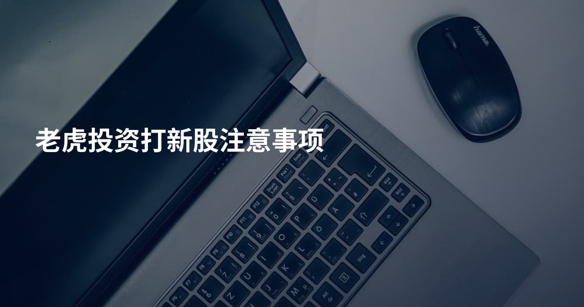 老虎投资打新股注意事项
