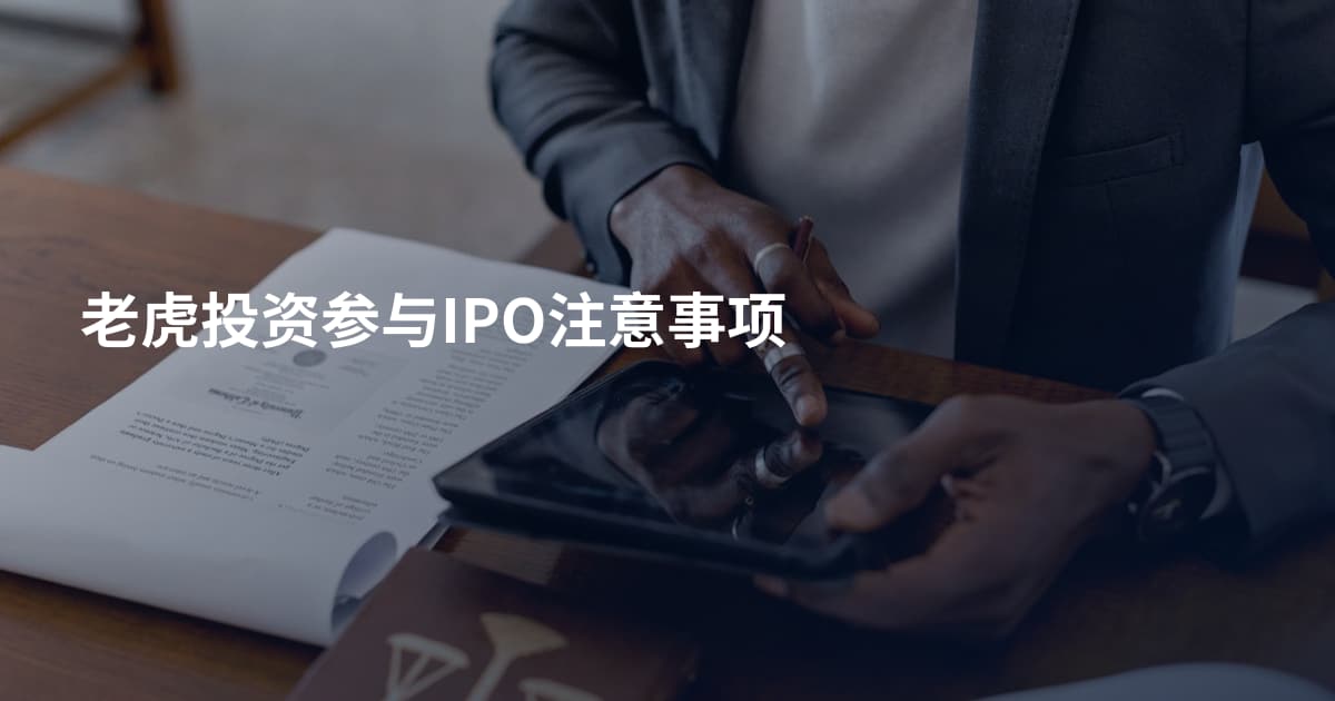 老虎投资参与IPO注意事项