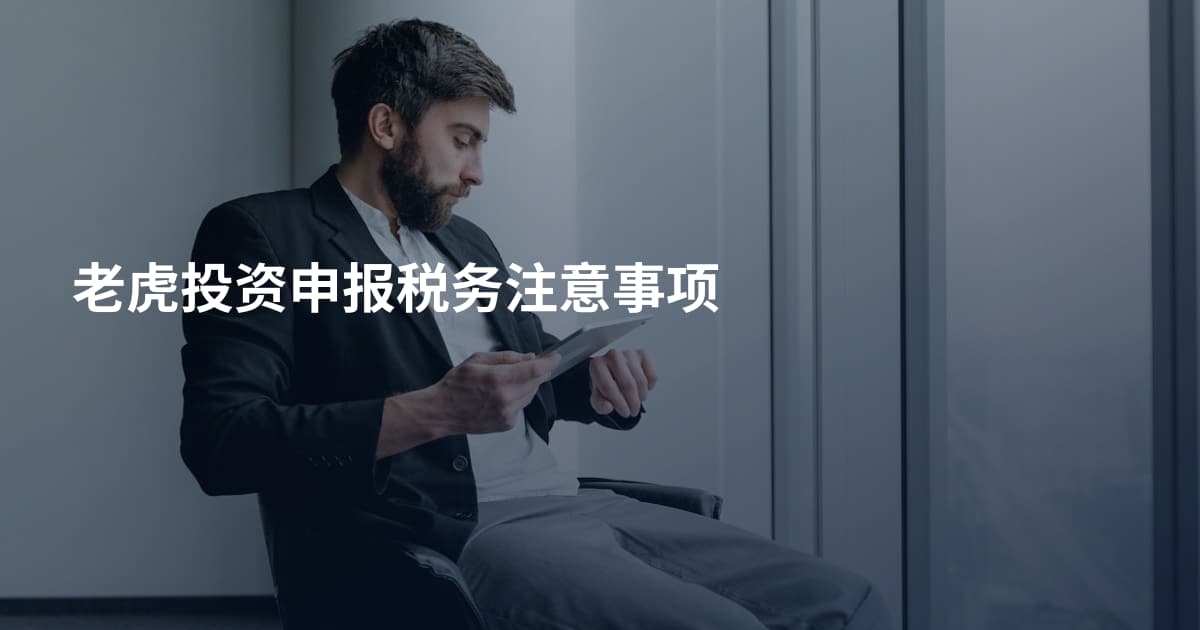 老虎投资申报税务注意事项