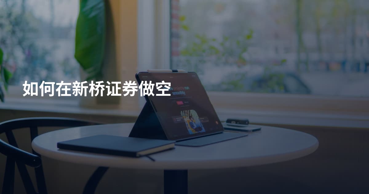 如何在新桥证券做空