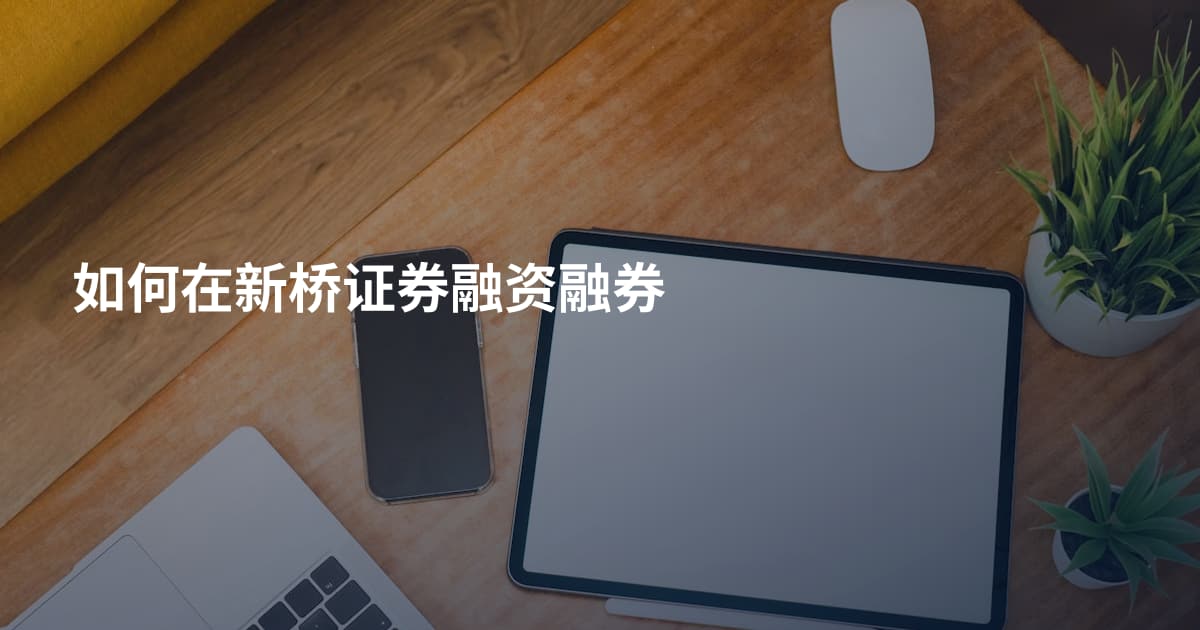 如何在新桥证券融资融券