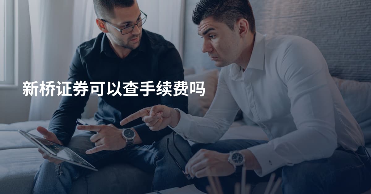 新桥证券可以查手续费吗