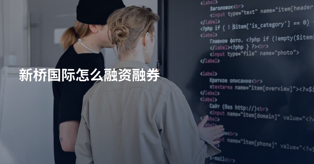 新桥国际怎么融资融券