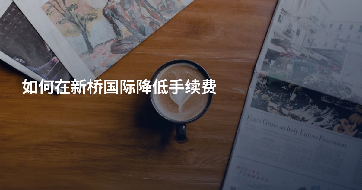 如何在新桥国际降低手续费