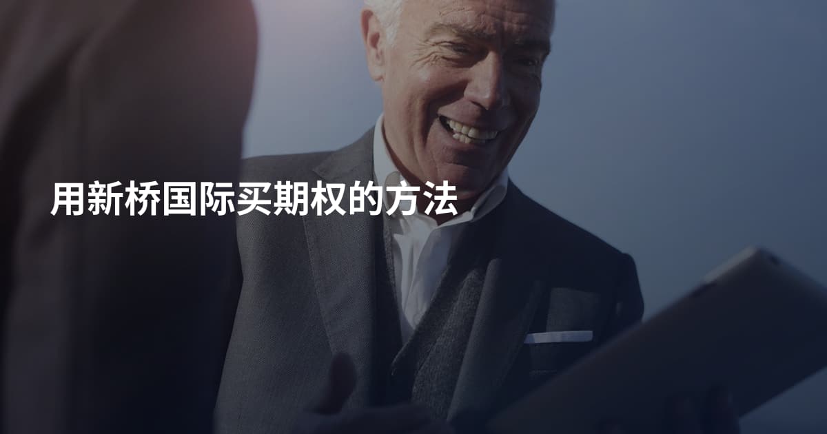 用新桥国际买期权的方法