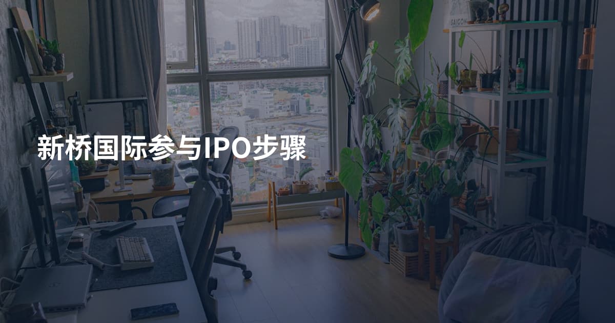 新桥国际参与IPO步骤
