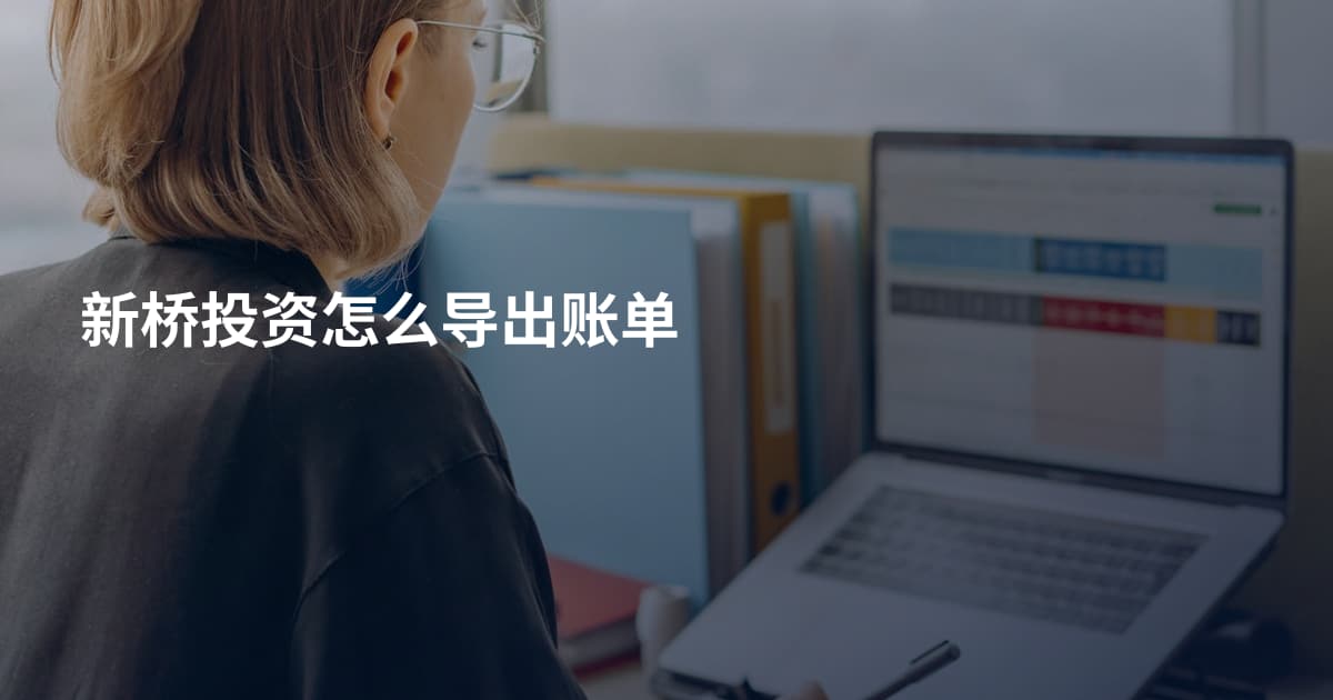 新桥投资怎么导出账单