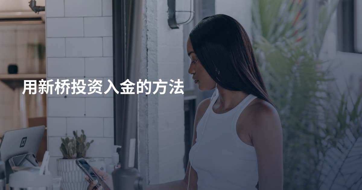 用新桥投资入金的方法