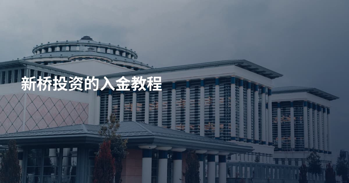 新桥投资的入金教程