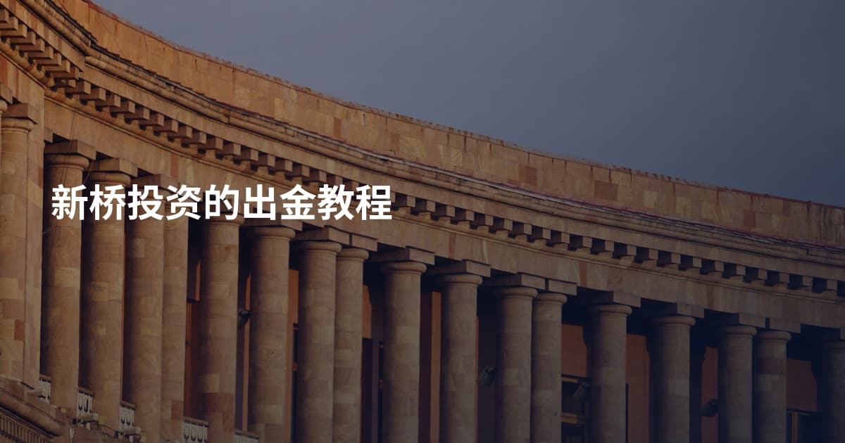 新桥投资的出金教程