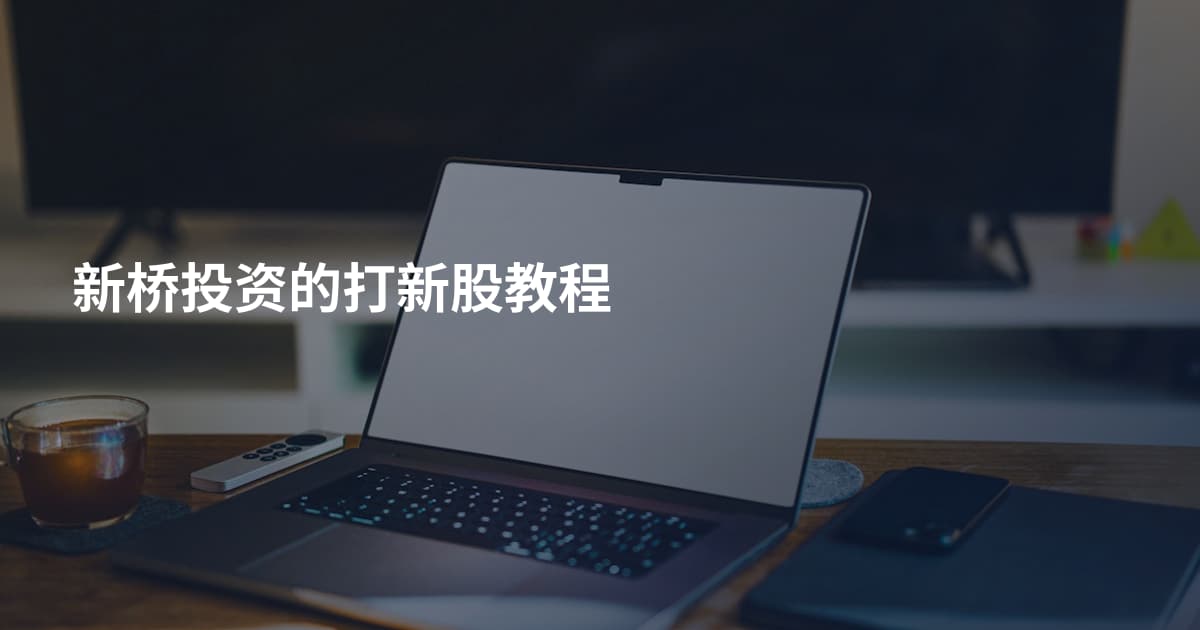 新桥投资的打新股教程