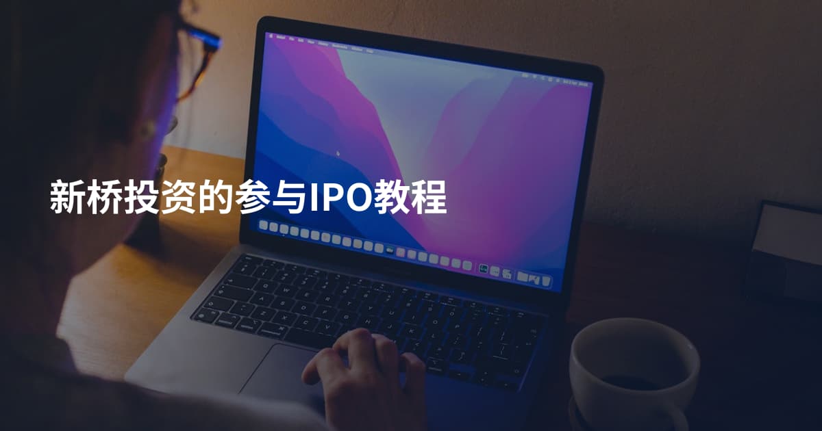 新桥投资的参与IPO教程