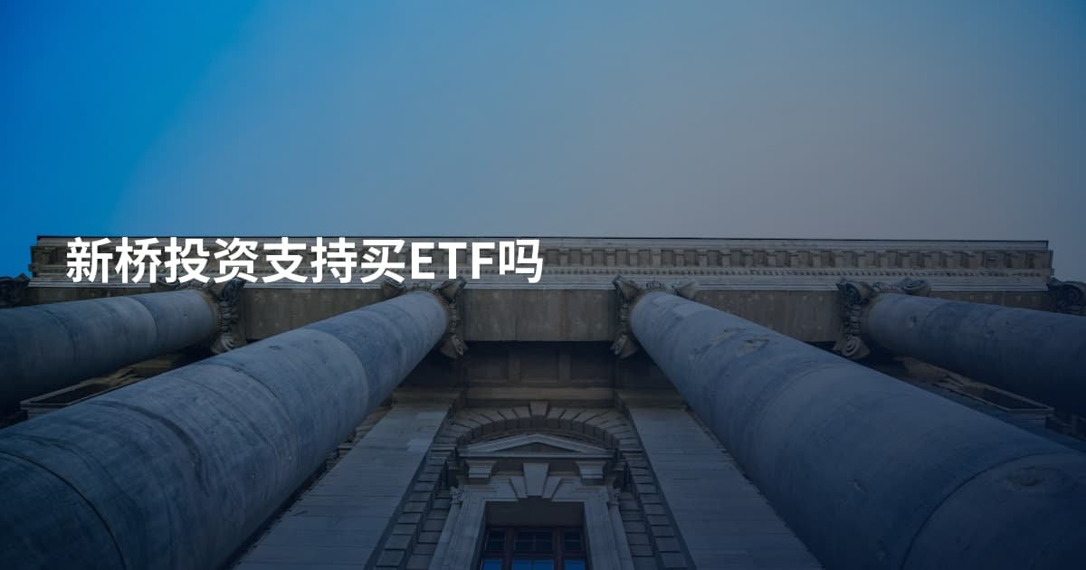 新桥投资支持买ETF吗