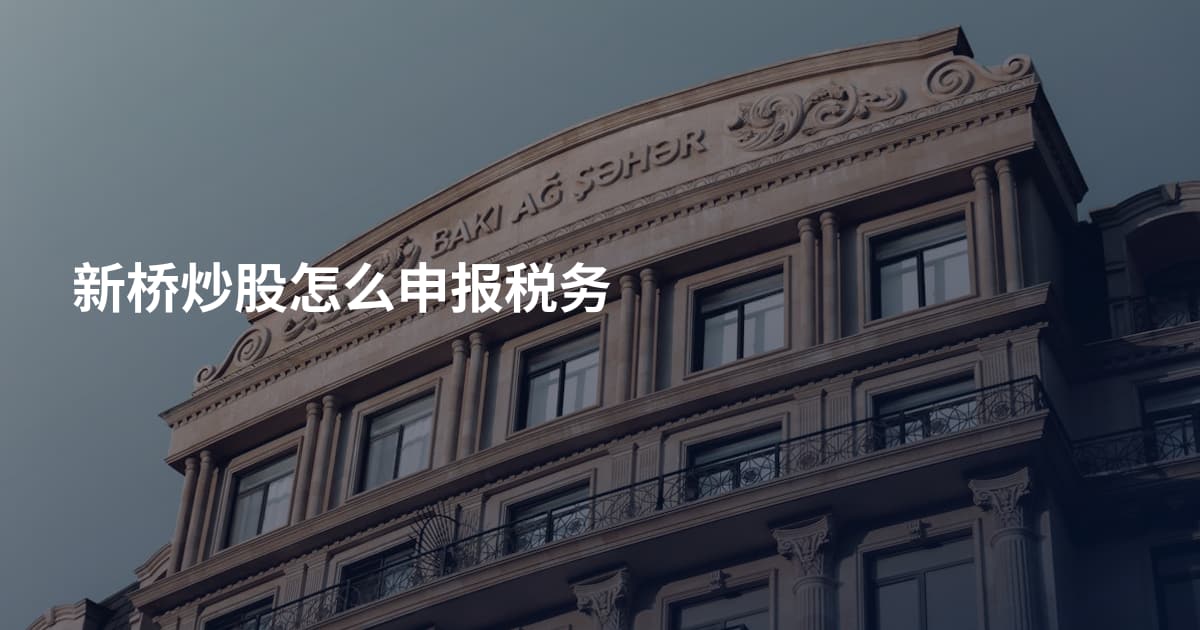 新桥炒股怎么申报税务