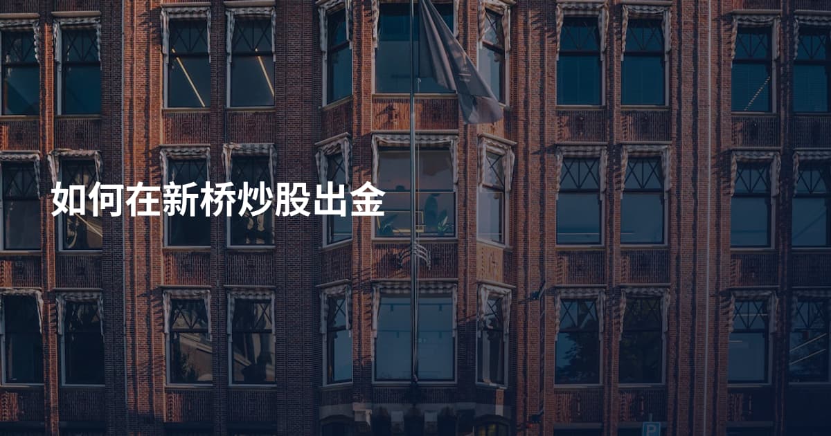 如何在新桥炒股出金