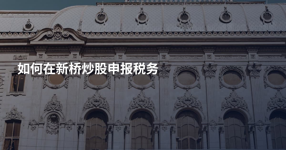 如何在新桥炒股申报税务
