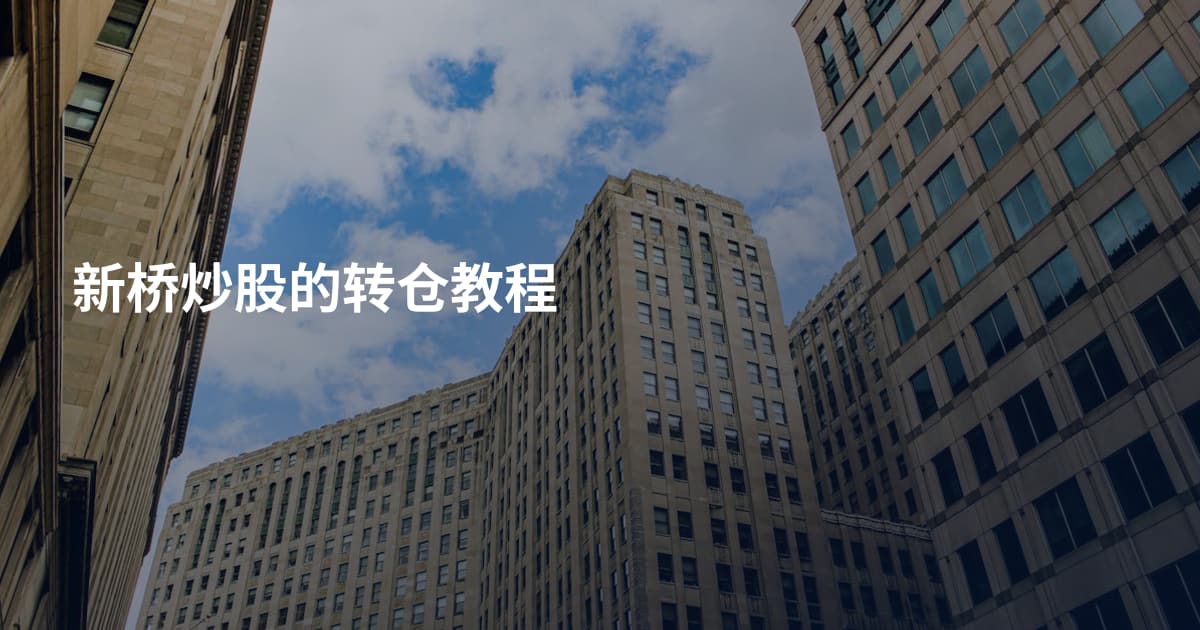 新桥炒股的转仓教程