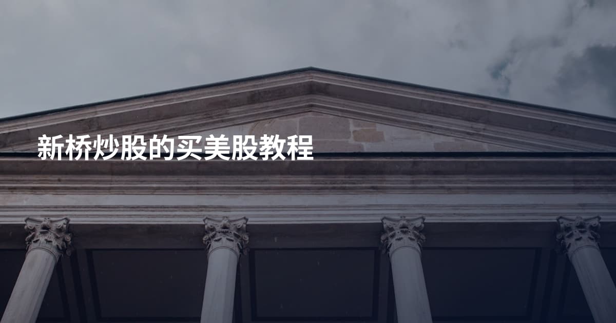 新桥炒股的买美股教程