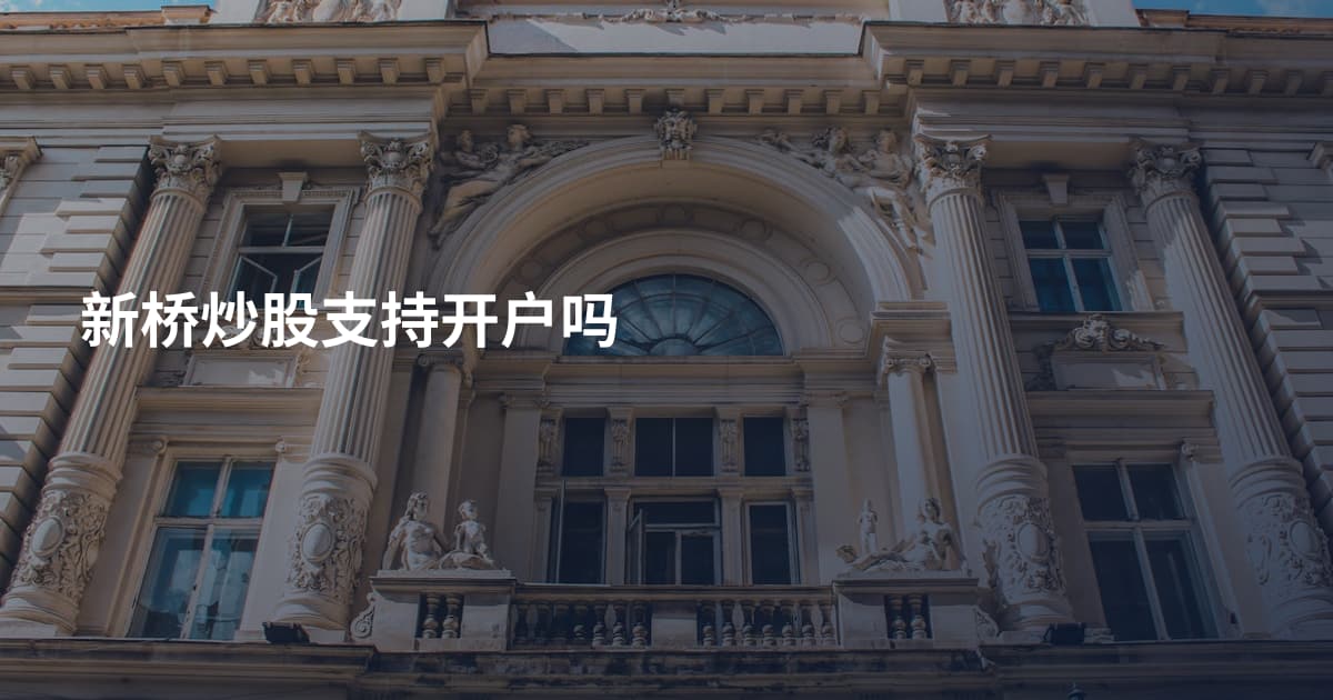 新桥炒股支持开户吗