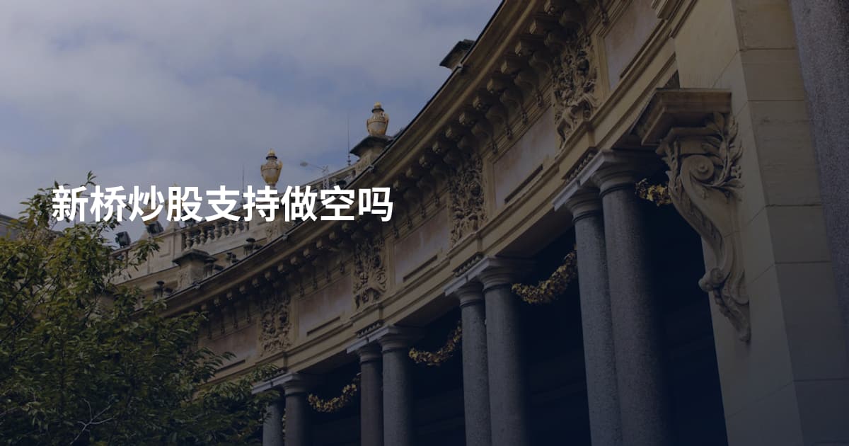 新桥炒股支持做空吗