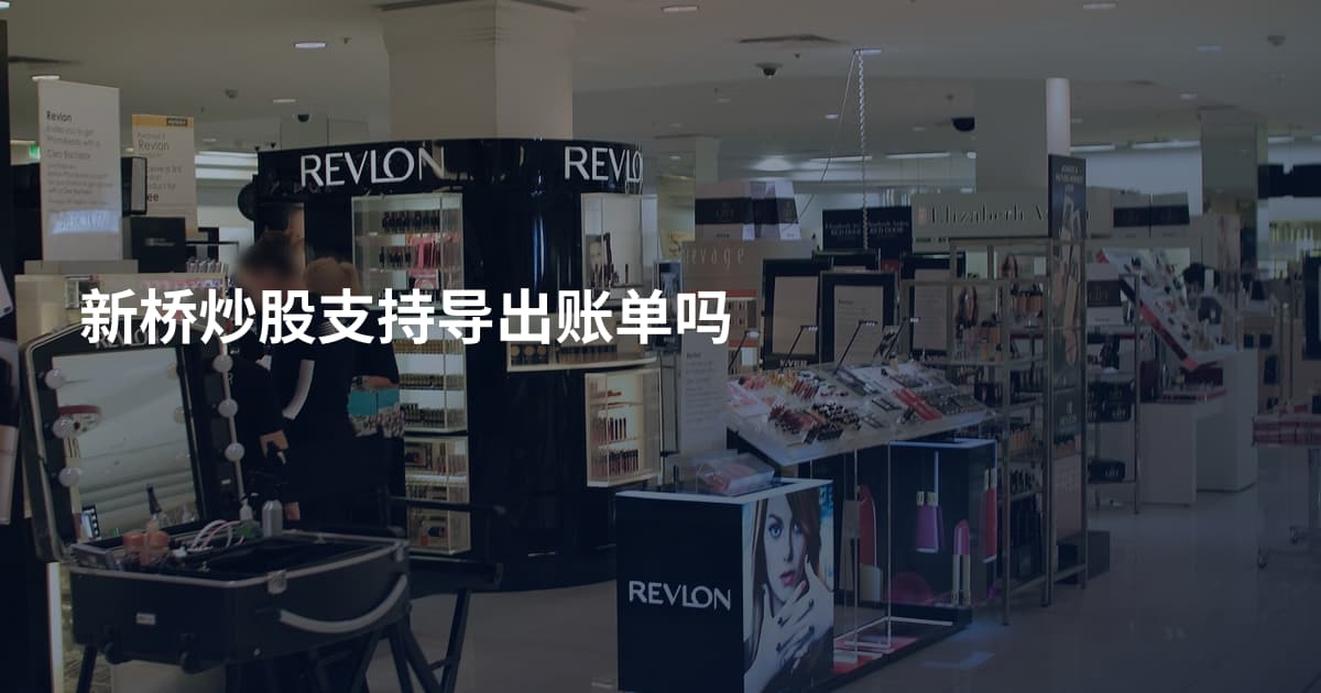 新桥炒股支持导出账单吗