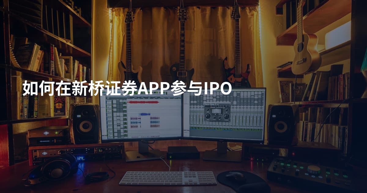 如何在新桥证券APP参与IPO