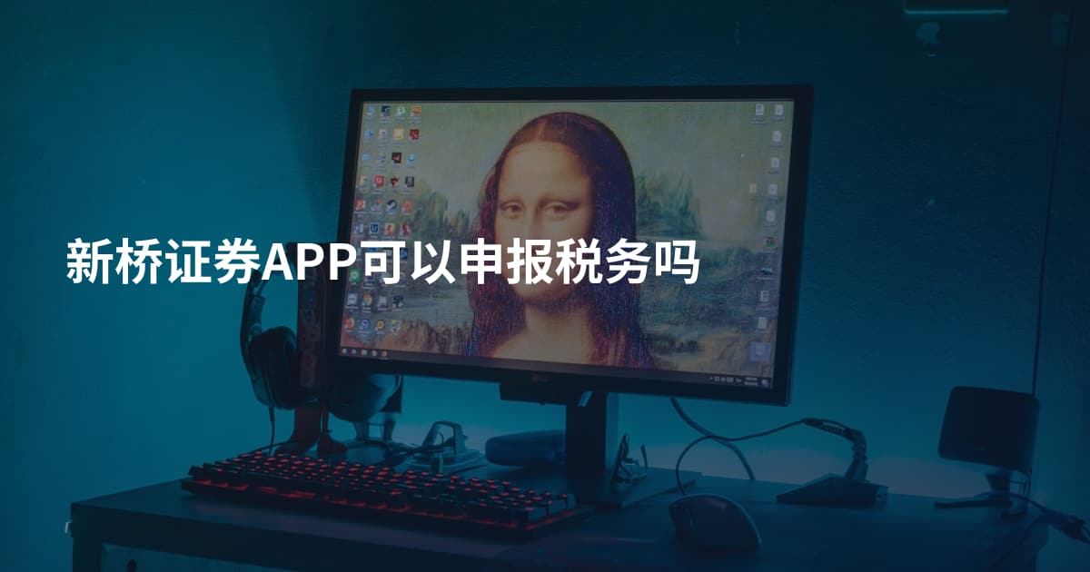 新桥证券APP可以申报税务吗