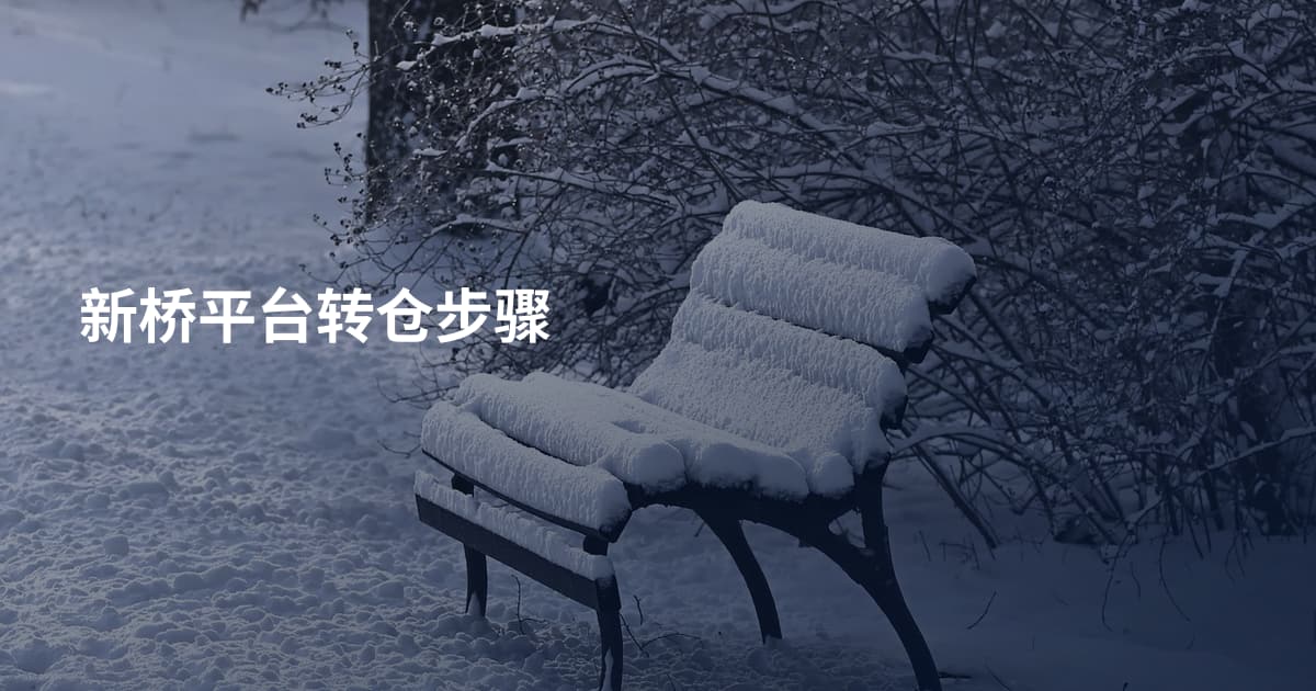 新桥平台转仓步骤