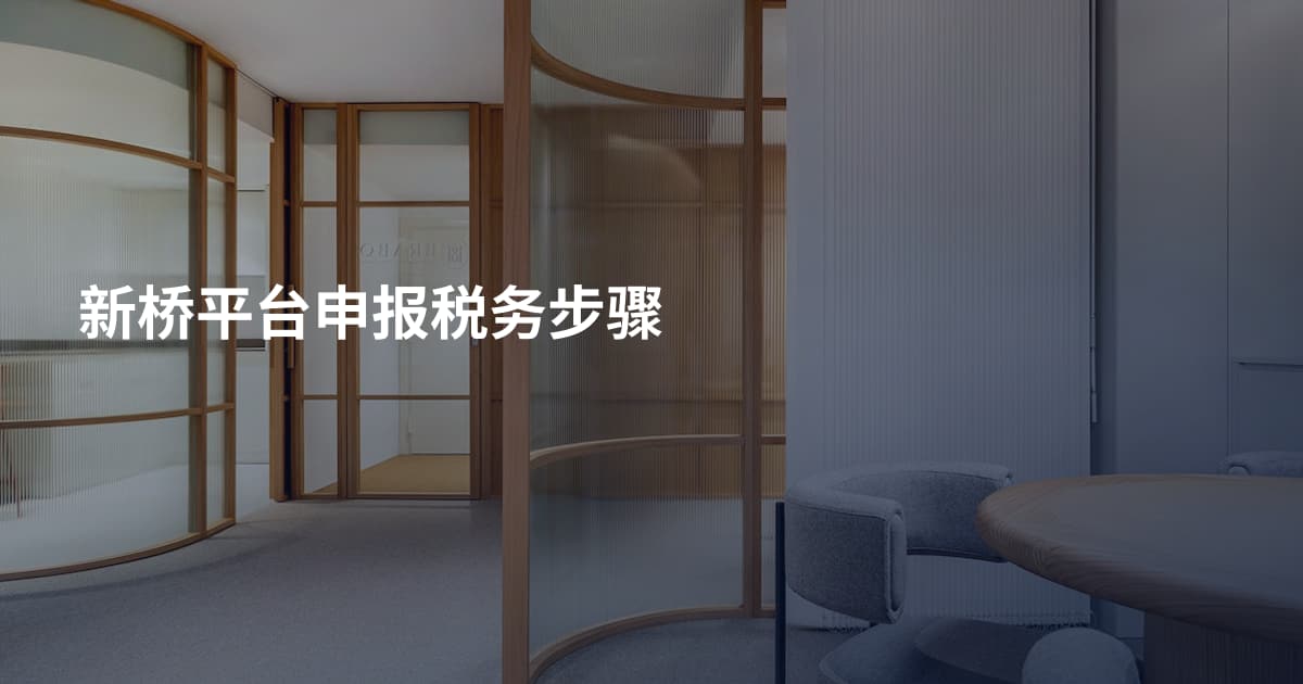 新桥平台申报税务步骤