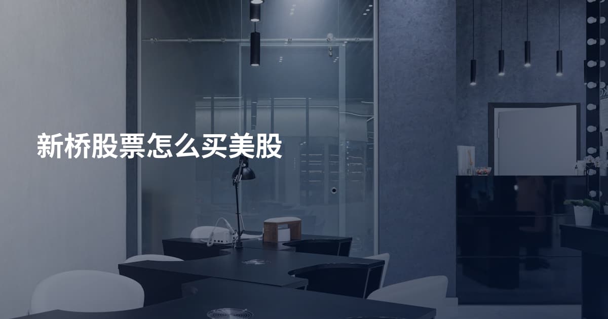 新桥股票怎么买美股