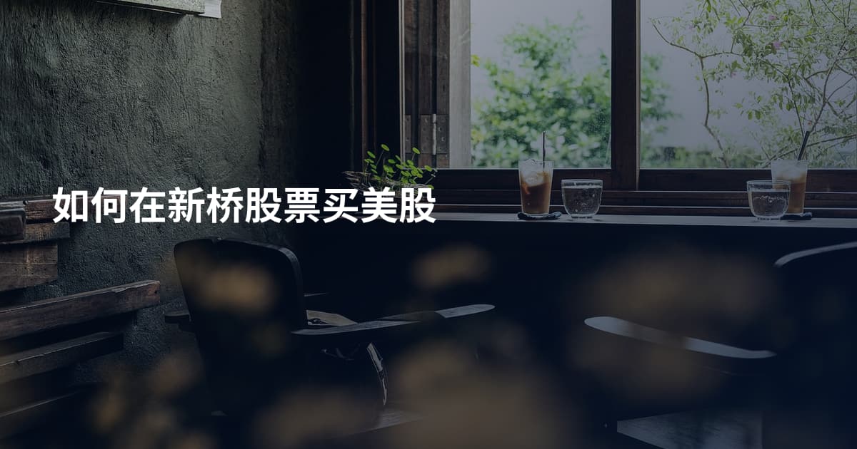 如何在新桥股票买美股