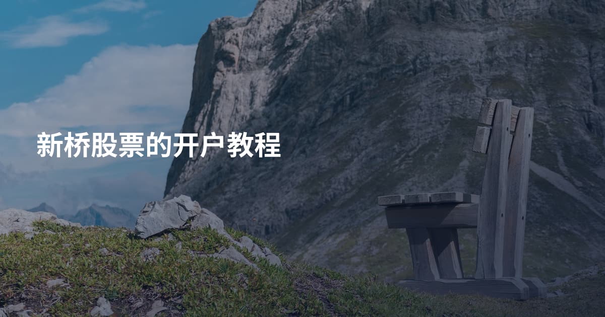 新桥股票的开户教程