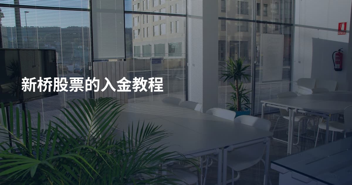 新桥股票的入金教程