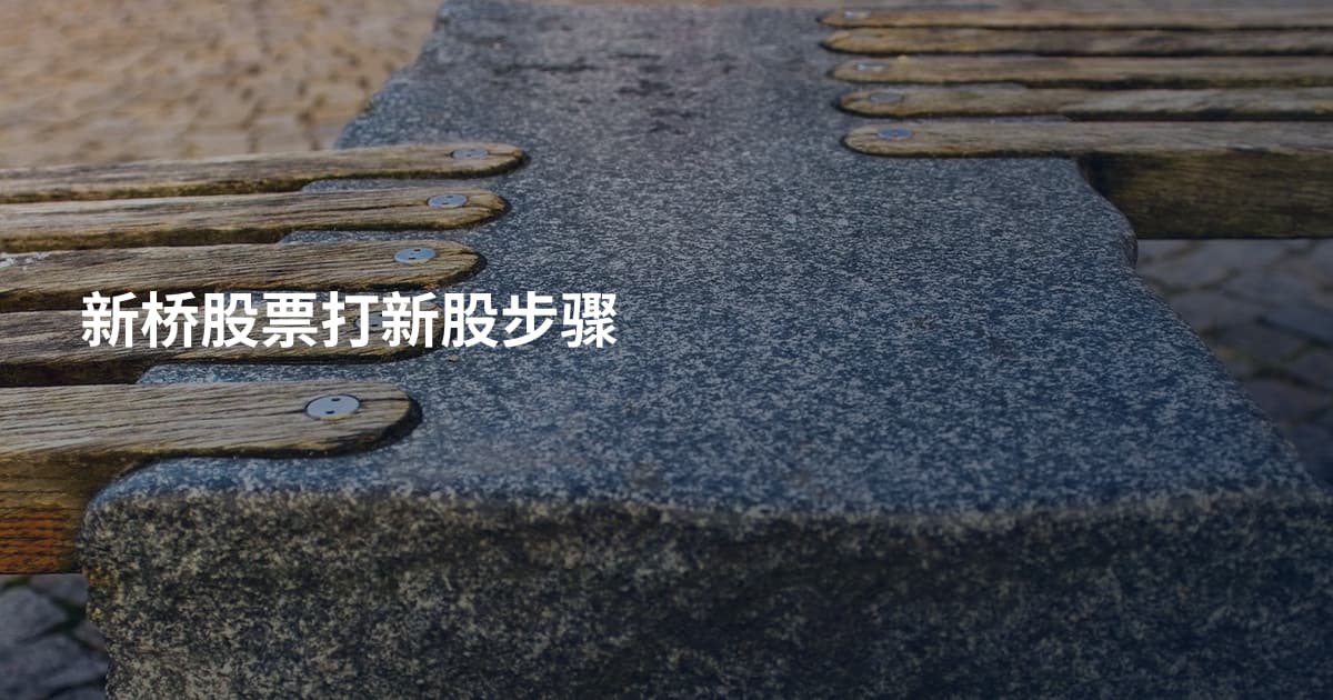 新桥股票打新股步骤