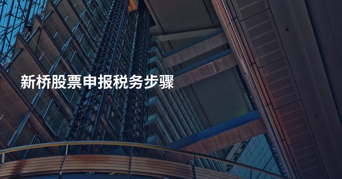 新桥股票申报税务步骤