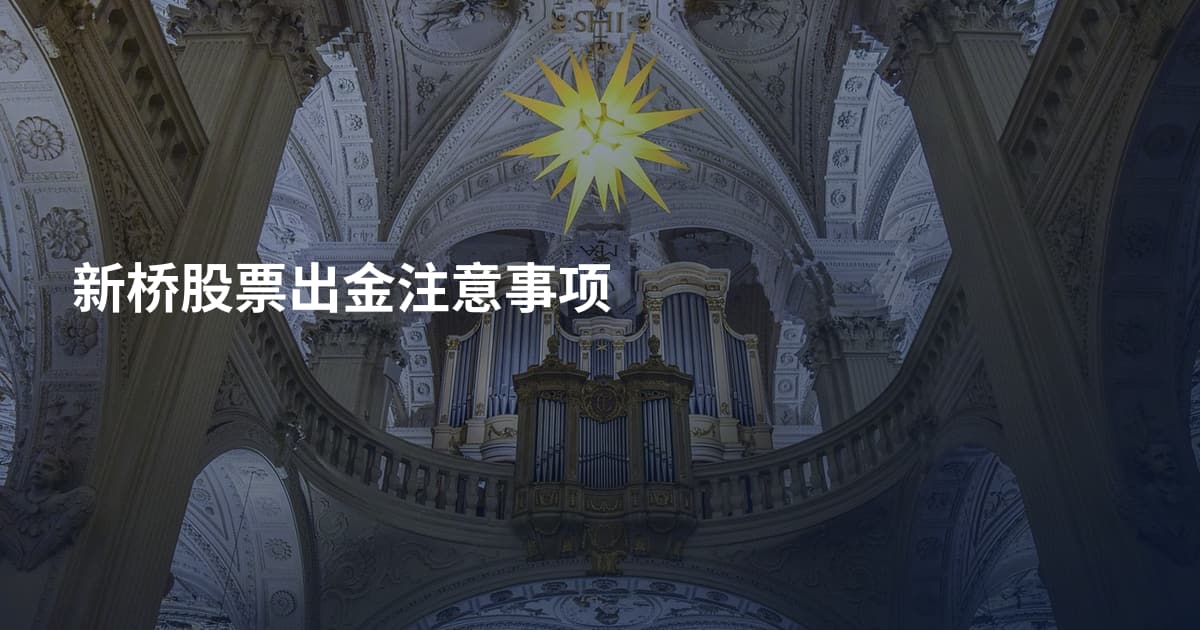 新桥股票出金注意事项