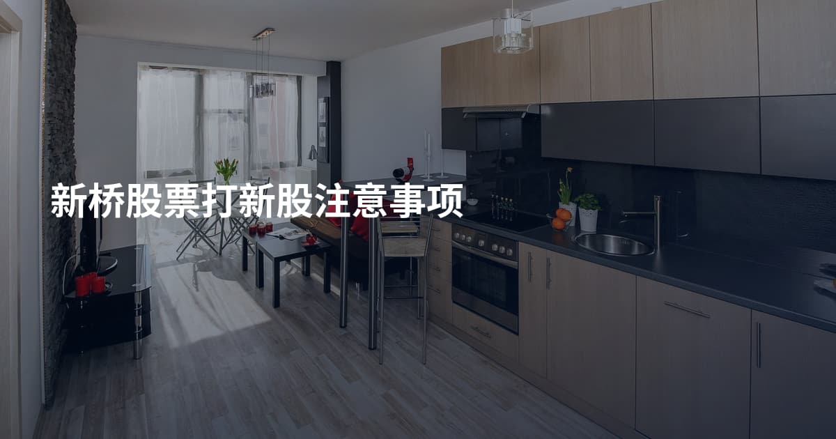 新桥股票打新股注意事项