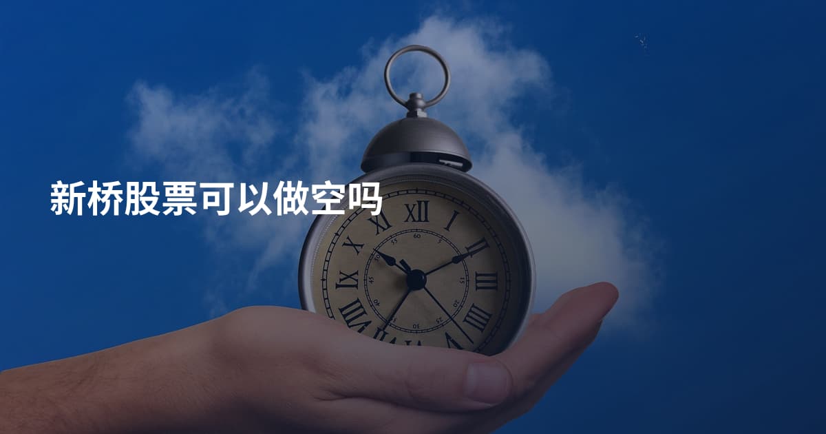 新桥股票可以做空吗