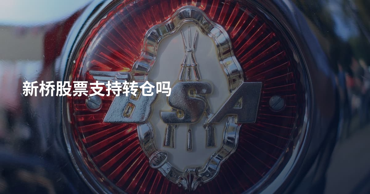 新桥股票支持转仓吗