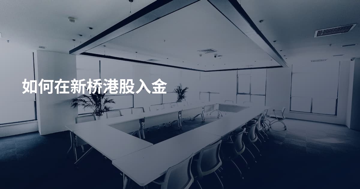 如何在新桥港股入金