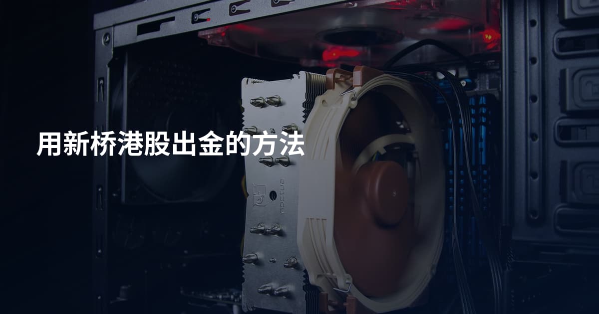 用新桥港股出金的方法