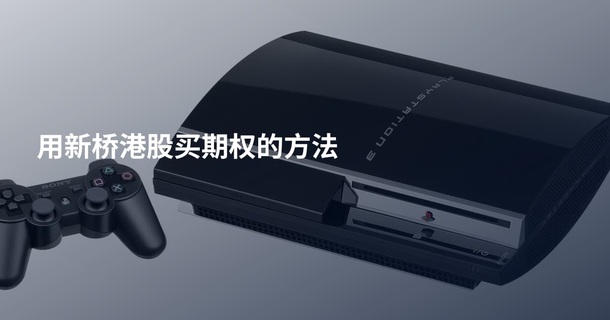 用新桥港股买期权的方法