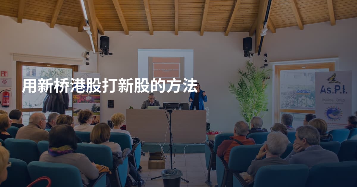 用新桥港股打新股的方法