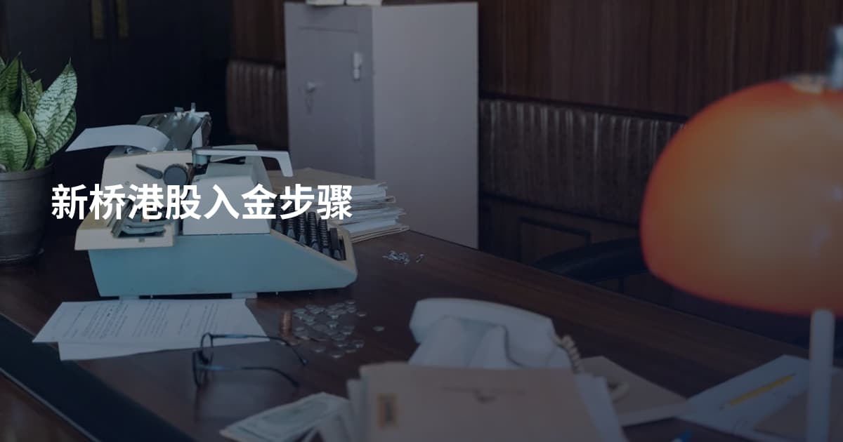 新桥港股入金步骤