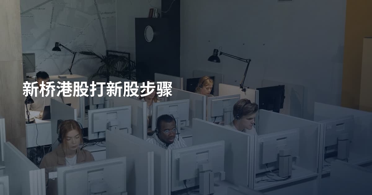 新桥港股打新股步骤